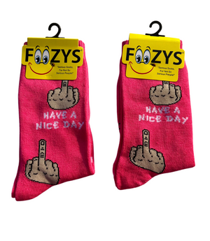 FOOZY'S Adult Socks - Have a nice day / Set of 2