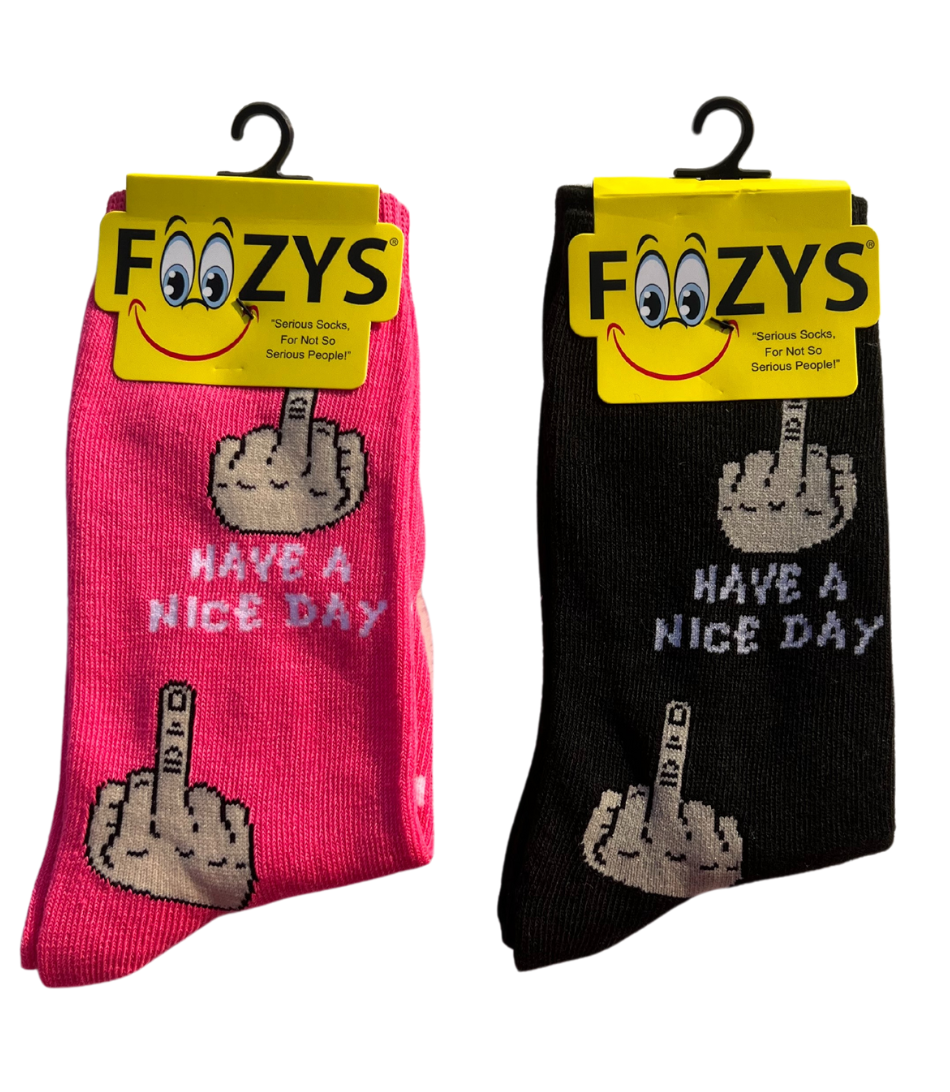 FOOZY'S Adult Socks - Have a nice day / Set of 2