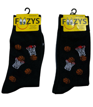 FOOZY'S Adult Socks Basketball, Set of 2