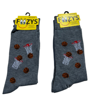 FOOZY'S Adult Socks Basketball, Set of 2