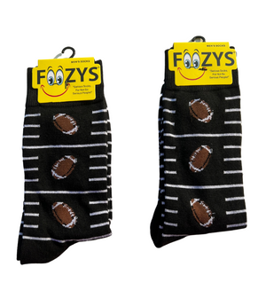 FOOZY'S Adult Socks - Football Set of 2.