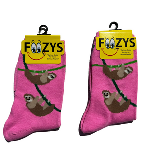 FOOZY'S Adult Socks - Sloths, Set of 2