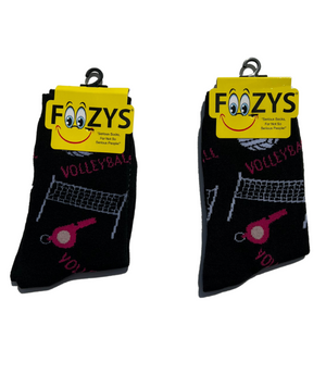 FOOZY'S Adult Socks - Volleyball, Set of 2