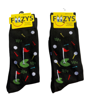 FOOZY'S Adult Socks - Golf Socks, Set of 2