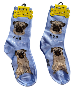 FOOZY'S Adult Socks - Pugs, Set of 2