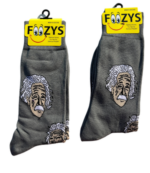 FOOZY'S Adult Socks - Einstein, Set of 2.