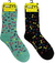 FOOZY'S Adult Socks Paw Prints and Bones, Set of 2