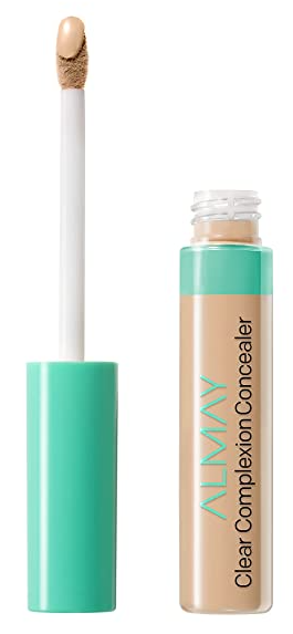 Almay Clear Complexion Acne & Blemish Spot Treatment Concealer Makeup with Salicylic Acid- Lightweight, Full Coverage, Hypoallergenic, Fragrance-Free, for Sensitive Skin