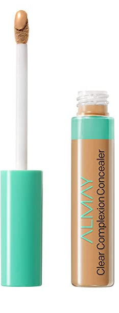 Almay Clear Complexion Acne & Blemish Spot Treatment Concealer Makeup with Salicylic Acid- Lightweight, Full Coverage, Hypoallergenic, Fragrance-Free, for Sensitive Skin