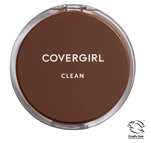 COVERGIRL Clean Pressed Powder, 155 Soft Honey, 0.39 oz.