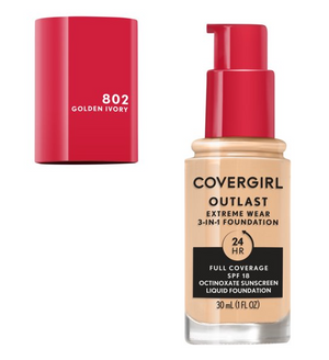 COVERGIRL Outlast Extreme Wear 3 IN 1 Foundation SPF 18 1 FL. OZ.