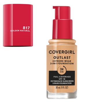 COVERGIRL Outlast Extreme Wear 3 IN 1 Foundation SPF 18 1 FL. OZ.