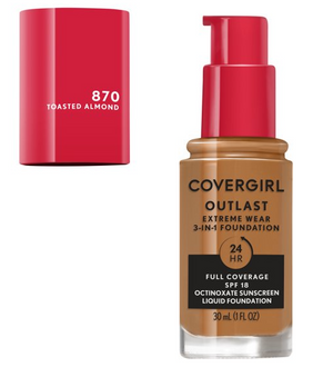 COVERGIRL Outlast Extreme Wear 3 IN 1 Foundation SPF 18 1 FL. OZ.