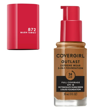 COVERGIRL Outlast Extreme Wear 3 IN 1 Foundation SPF 18 1 FL. OZ.