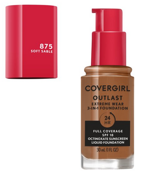 COVERGIRL Outlast Extreme Wear 3 IN 1 Foundation SPF 18 1 FL. OZ.