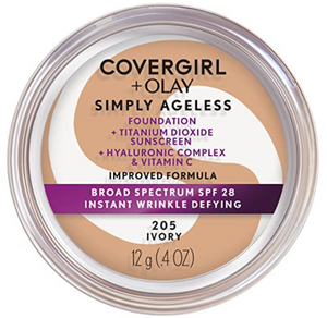 COVERGIRL + OLAY Simply Ageless Instant Wrinkle-Defying Foundation with SPF 28, 0.44 oz.