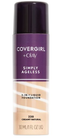 COVERGIRL + OLAY Simply Ageless 3-in-1 Liquid Foundation, 1 FL. OZ.