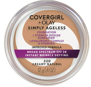 COVERGIRL + OLAY Simply Ageless Instant Wrinkle-Defying Foundation with SPF 28, 0.44 oz.