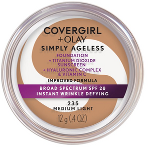 COVERGIRL + OLAY Simply Ageless Instant Wrinkle-Defying Foundation with SPF 28, 0.44 oz.