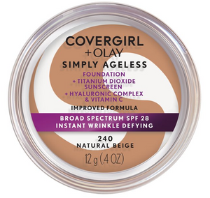 COVERGIRL + OLAY Simply Ageless Instant Wrinkle-Defying Foundation with SPF 28, 0.44 oz.