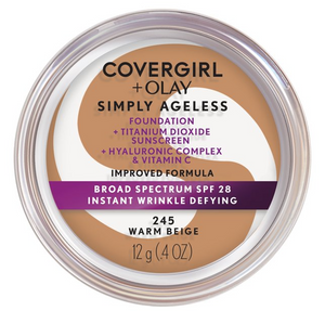 COVERGIRL + OLAY Simply Ageless Instant Wrinkle-Defying Foundation with SPF 28, 0.44 oz.