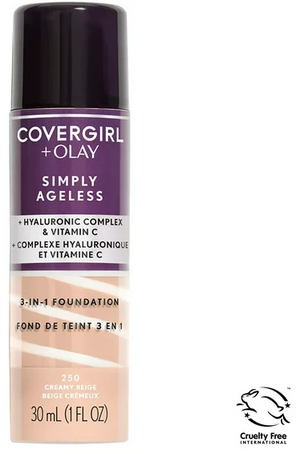 COVERGIRL + OLAY Simply Ageless 3-in-1 Liquid Foundation, 1 FL. OZ.