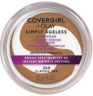 COVERGIRL + OLAY Simply Ageless Instant Wrinkle-Defying Foundation with SPF 28, 0.44 oz.