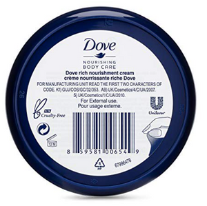 Dove Nourishing Body Care Face and Body Rich Nourishment Cream 2.53 FL OZ