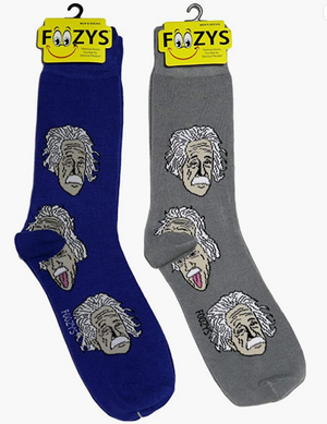 FOOZY'S Adult Socks - Einstein, Set of 2.