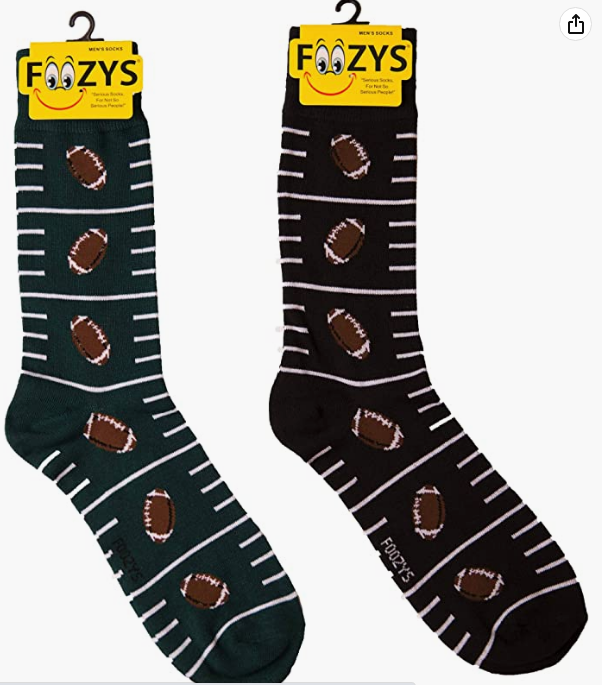 FOOZY'S Adult Socks - Football Set of 2.