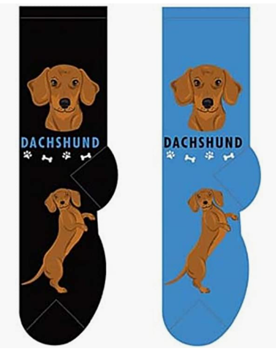 FOOZY'S Adult Socks - Dachshund Set of 2