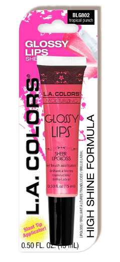 LA Colors Glossy Lips Sheer Lip Gloss 0.50 FL. OZ.