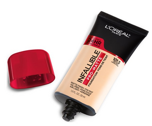 L'OREAL Paris Infallible Pro-Matte 24 Hour Wear Foundation, Oil Free 1.0 FL OZ/ 30 ml.