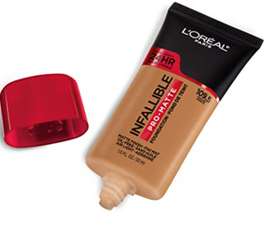 L'OREAL Paris Infallible Pro-Matte 24 Hour Wear Foundation, Oil Free 1.0 FL OZ/ 30 ml.