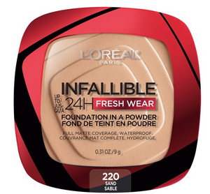 L'Oreal Infallible 24 HR Fresh Wear Foundation In A Powder 0.31 OZ.