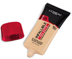 L'OREAL Paris Infallible Pro-Matte 24 Hour Wear Foundation, Oil Free 1.0 FL OZ/ 30 ml.