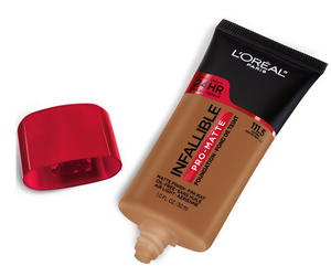 L'OREAL Paris Infallible Pro-Matte 24 Hour Wear Foundation, Oil Free 1.0 FL OZ/ 30 ml.