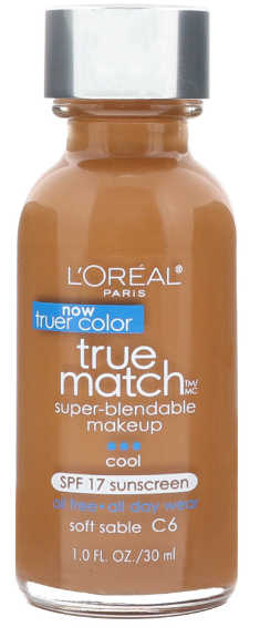 L'Oreal True Match Super Blendable Foundation SPF 17 1.0 FL. OZ.