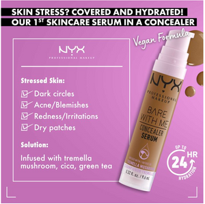 NYX Professional Makeup Bare With Me Concealer Serum, Medium Coverage, 0.32 fl. oz.