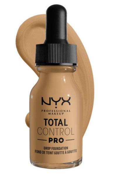 NYX Professional Makeup Total Control Pro Drop Foundation, Skin-true buildable coverage, clean vegan formula