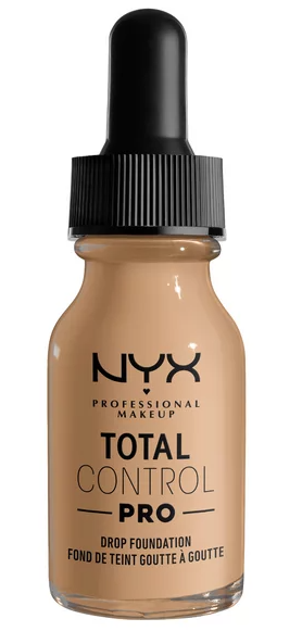 NYX Professional Makeup Total Control Pro Drop Foundation, Skin-true buildable coverage, clean vegan formula