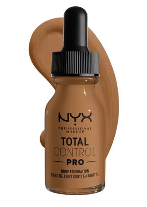 NYX Professional Makeup Total Control Pro Drop Foundation, Skin-true buildable coverage, clean vegan formula