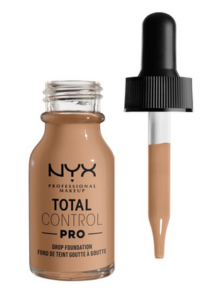 NYX Professional Makeup Total Control Pro Drop Foundation, Skin-true buildable coverage, clean vegan formula