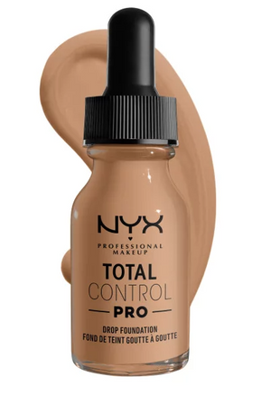 NYX Professional Makeup Total Control Pro Drop Foundation, Skin-true buildable coverage, clean vegan formula