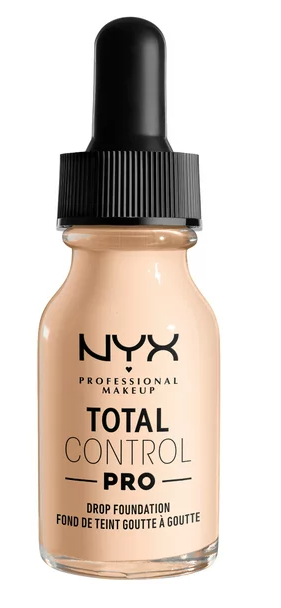 NYX Professional Makeup Total Control Pro Drop Foundation, Skin-true buildable coverage, clean vegan formula