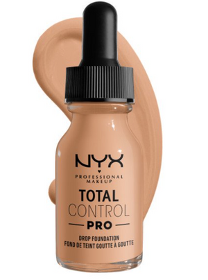 NYX Professional Makeup Total Control Pro Drop Foundation, Skin-true buildable coverage, clean vegan formula