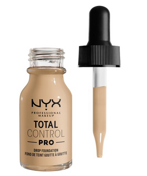 NYX Professional Makeup Total Control Pro Drop Foundation, Skin-true buildable coverage, clean vegan formula