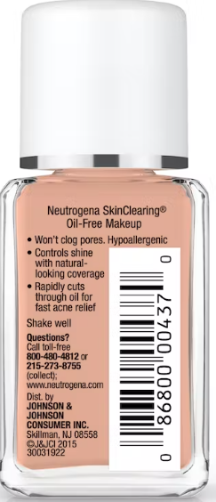 Neutrogena Skin Clearing Oil Free Makeup 1FL. OZ.