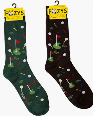 FOOZY'S Adult Socks - Golf Socks, Set of 2