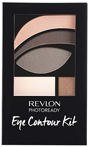 Revlon PhotoReady Eye Contour Kit, Eyeshadow Palette with 5 Wet/Dry Shades & Double-Ended Brush Applicator